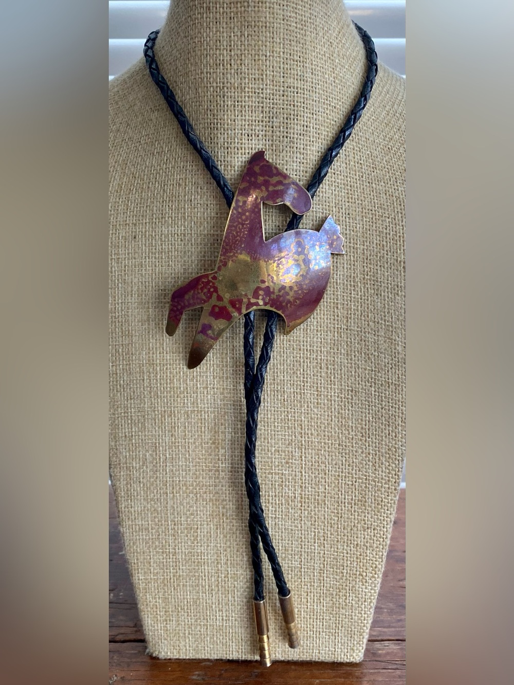 Barbara Peo Horse Bolo Tie Southwestern